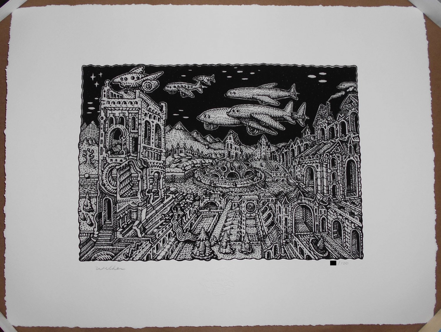 David Welker The Aqueduct Giclee Print Poster Signed #d /100 Under The Marquee