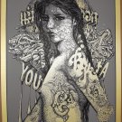 David Welker Cali Girl Grrrl Signed Screen Print Poster #d /200 Blink 182 Art