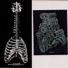 2 EMEK Stickers Bone Guitar Soundgarden Queens Of The Stone Age Print/Poster Art