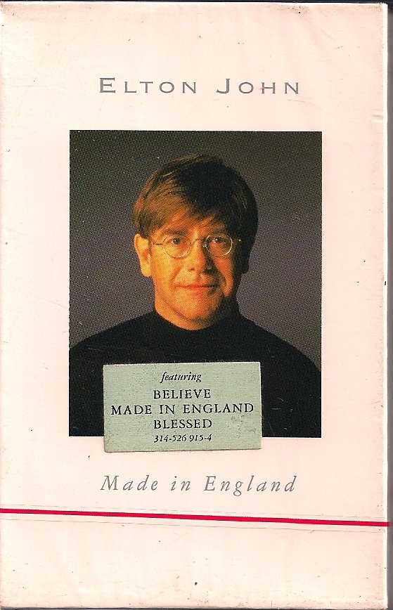 Elton John Made In England Cassette Tape NEW SEALED Rare Out Of Print Believe