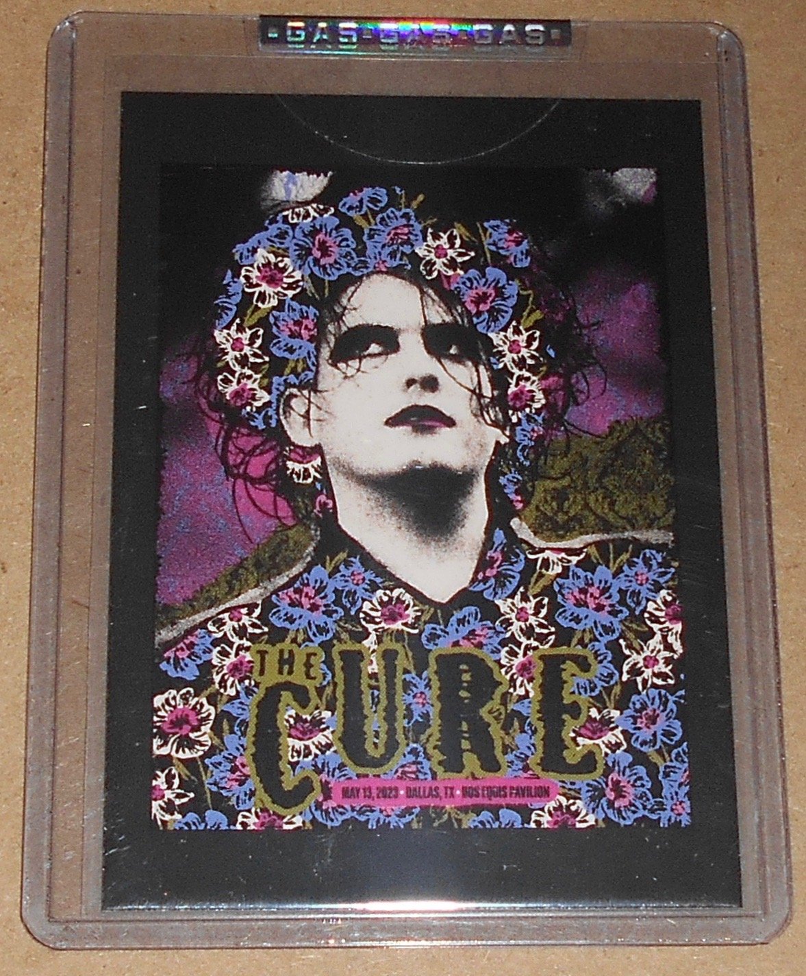 The Cure Dallas 2023 GAS Trading Card Nate Duval Poster Art Setlist