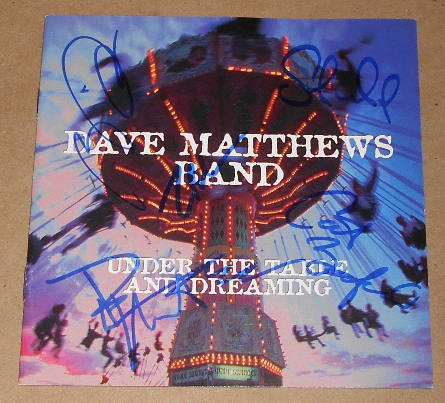 AUTOGRAPHED Dave Matthews Band ALL 5 Under The Table And Dreaming Signed Booklet