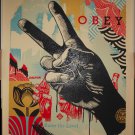 Shepard Fairey Raise The Level Peace Screen Print Signed #/550 OBEY Giant Poster