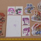 Guy Burwell OG Original Doodles x6 Paper Bag Art Phish Phood Stickos 2 sets of 4