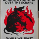 Cleon Peterson Full Of Hate Screen Print Signed Numbered /50 Rats Political Art