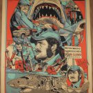 Jaws Tyler Stout Quint Screen Print Movie Poster Regular #/300 Steven Spielberg