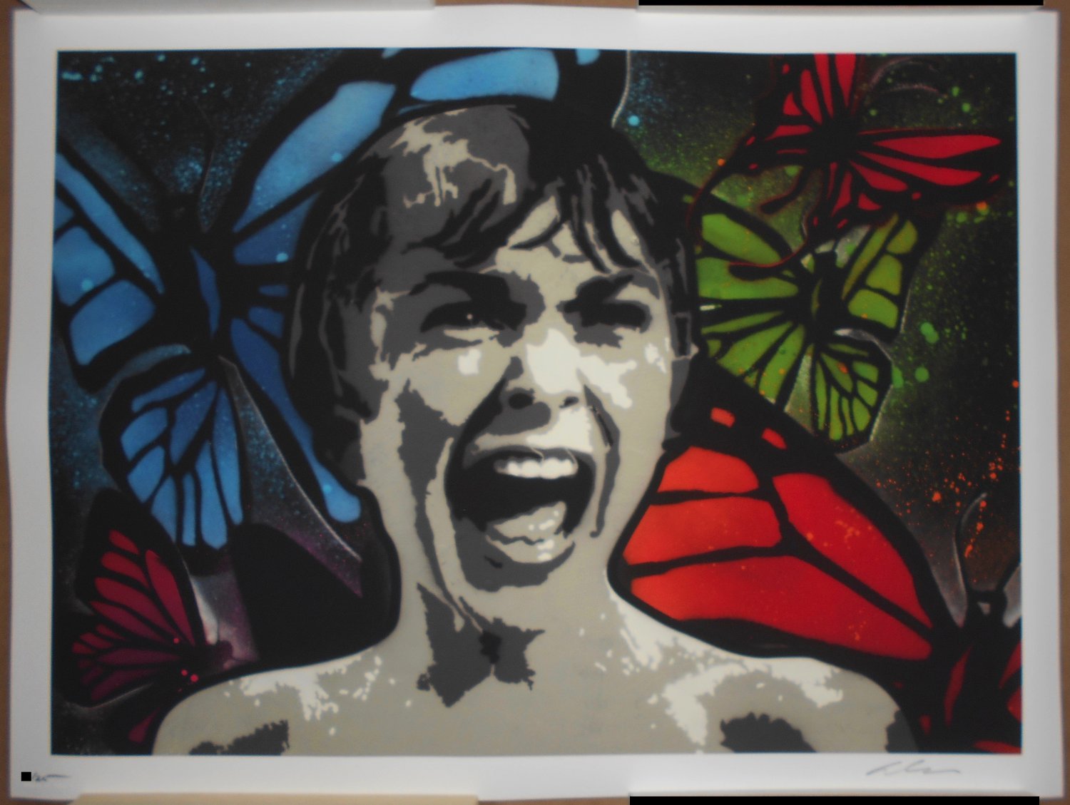 Dave Navarro Psycho Signed Giclee Print Jane's Addiction Red Hot Chili Peppers