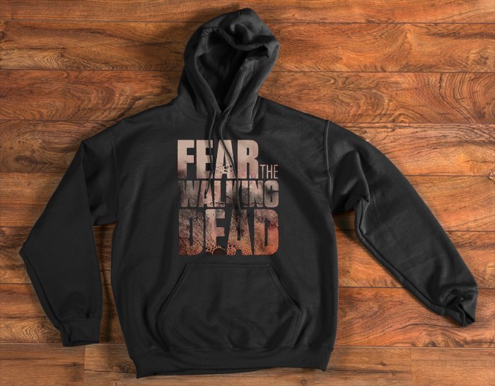 Fear The WALKING DEAD Pullover Hoodie Zombie Fleece Sweatshirt New Black S-3XL