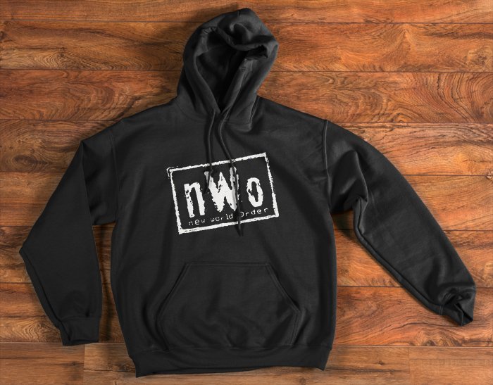 nWo Logo New World Order Pullover Hoodie WCW Professional Wrestling Sweatshirts