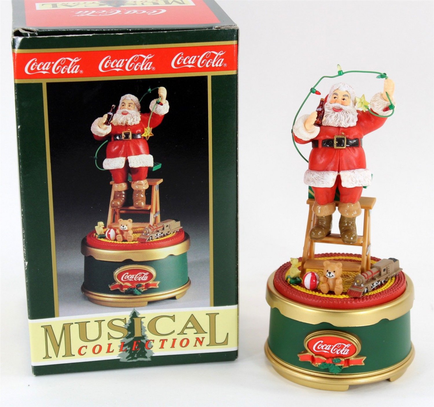 Coca Cola Musical Collection, Decorating the Tree, Music Box, 1993, O ...