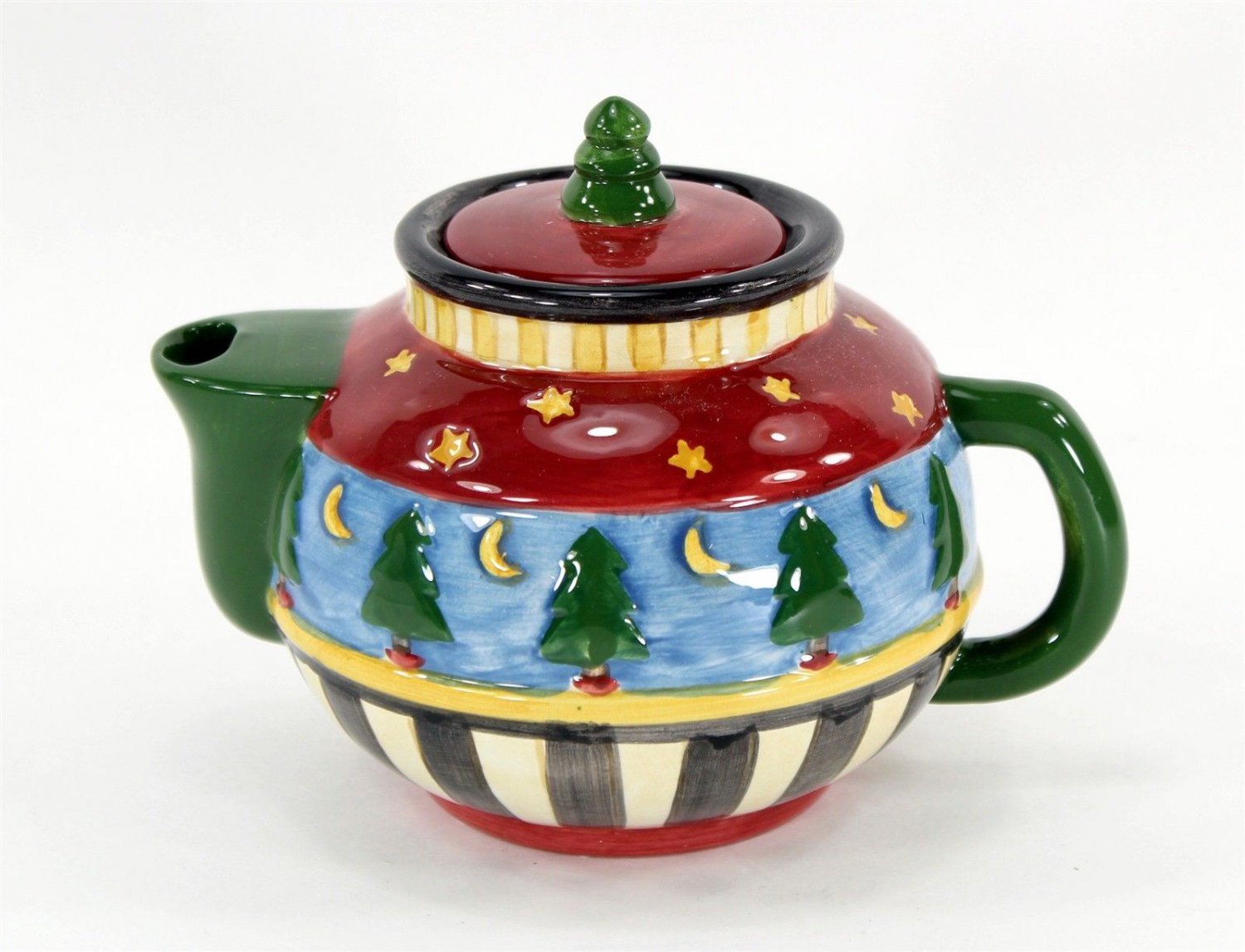 Debbie Mumm Christmas Treepot, Mini Teapot, NIB, Sakura Oneida