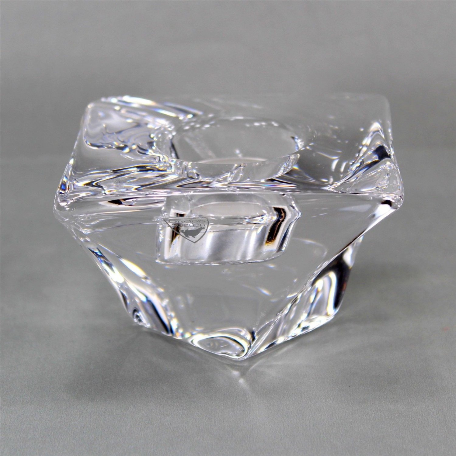 Orrefors Tornado Crystal Votive Candle Holder, Made in Sweden, Swedish ...