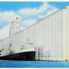 Superior Wisconsin, Grain Elevator Great Lakes Ship, Postcard, Mint, Photochrom, 23357