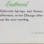 1962 Denver Zephyr Vista Dome Booklet, Slumbercoach, Burlington Railroad, 23450