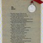 Mater Dolorosa, Ecce Homo Vintage Aluminum Medal On Original Card, F. Koch, Poem, 22719