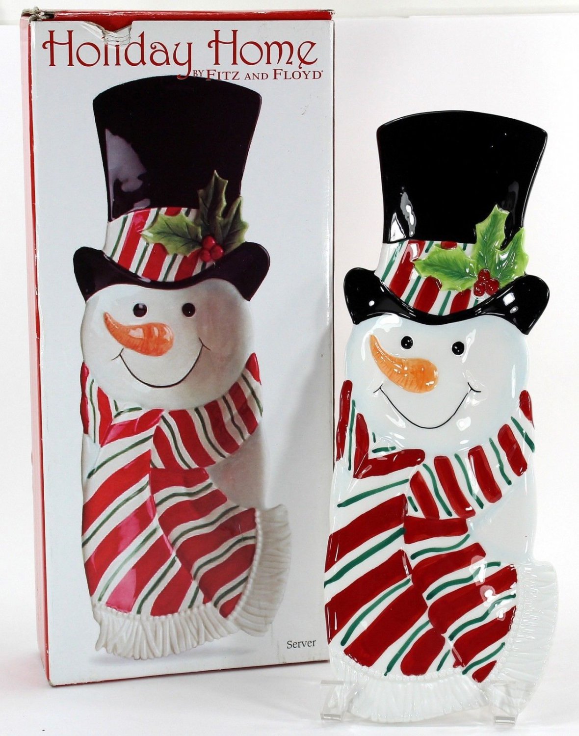 Fitz and Floyd Snowman Server, Snack Tray, 2063/342, 2007, 22831