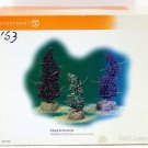 Department 56 Halloween Topiaries, Black, Green, Purple, Glittered Trees,  23127