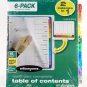 Wilson Jones Dividers, Complete Table of Contents, 10 Color Tab 6 Pack Multi Dex, 21758