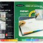 Wilson Jones Dividers, Complete Table of Contents, 10 Color Tab 6 Pack Multi Dex, 21758