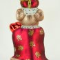 Fitz and Floyd, Charming Tails, King of My Heart, Giant Mouse Glass Ornament, 21791