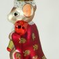 Fitz and Floyd, Charming Tails, King of My Heart, Giant Mouse Glass Ornament, 21791
