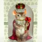 Fitz and Floyd, Charming Tails, King of My Heart, Giant Mouse Glass Ornament, 21791