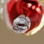 Santa in the Chimney, Vintage Christmas Ornament, Painted Glass, West Germany, 23595