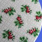 Vintage Decorated Tin, Rosebuds, Large for Candy, Cookies, Sewing, 23472