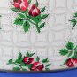 Vintage Decorated Tin, Rosebuds, Large for Candy, Cookies, Sewing, 23472