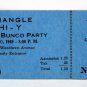 Chicago YMCA Card & Bunco Party Tickets, 1949, Triangle HI - Y 79th & Woodlawn, 22418