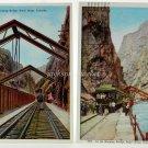 Royal Gorge Colorado Hanging Bridge, 2 Vintage Pre-Linen Postcards, White Border, 18451