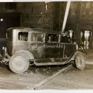 Wrecked Car Antique Photograph, 1929 Illinois License Plate, 20852