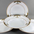 Soup or Serving Dishes, Bamboo Pattern, Set of 4, 9" Wide, Unknown Maker, 23530