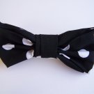 Black and White Polka Dot Hair Bow