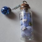 Mini Glass Apothecary Vial Decorated Pendant