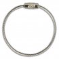 Stainless Steel Screw Cable Loop Luggage Tag 6" LOT of 6 #OLT-01-09-06#