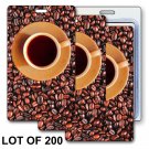 Luggage Bag Travel Tag Coffee Bean Brewing Animating Lenticular #LT01-240-S200#