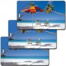 Animating Lenticular Luggage Bag Travel Tag Beach Palm Tree #LT01-204#