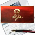 Betty Boop Color-Changing Red Gold Checkbook Cover Lenticular #BB-004-CBC#