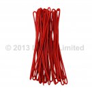 Luggage Tag Loops Red 6" Worms 25 pcs Attachments Flexible #LTL01-RED-25#