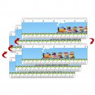Ruler Bookmark Train School Books 6 in Animated Lenticular 3 pcs #RU06-352MI-S3#