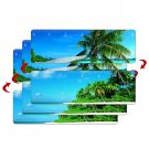 Tropical Island Hawaii Ruler Bookmark 6" Lenticular Flip Set of 3 #RU06-256I-S3#
