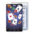 3D Lenticular Luggage Bag Travel Tag Poker Playing Card Chips #LT01-953#