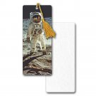 Bookmark Astronaut on Moon in Space Earth Book Mark 3D Lenticular #BM35X80-401#