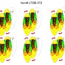 Hawaiian Tiki Lenticular Flip Luggage Tag Surf Board Shape SET OF 6 #LTSB-372-6#
