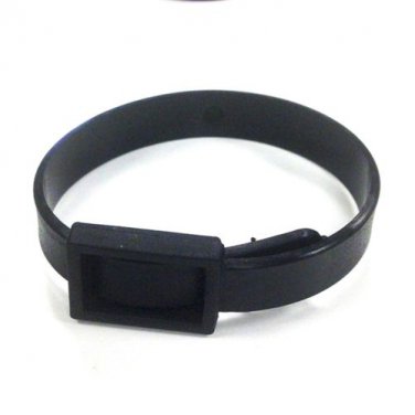 100 Black Plastic Luggage Tag Loop Buckle Strap Lenticular Tags - #LTL02-B-100#