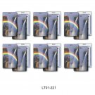 Rainbow Waterfall Luggage Bag Travel Tag SETof6 Flip Lenticular #LT01-221#