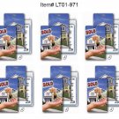 Real Estate House Sale Luggage Bag Travel Tag SETof6 Flip Lenticular #LT01-971#
