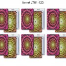 Luggage Bag Travel Tag Psychedelic SETof 6 Color-Change Lenticular #LT01-123#
