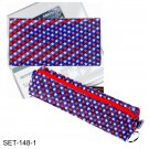 Pencil Case Checkbook Cover America US Stars Flag Lenticular SETOF2  #SET-148-1#